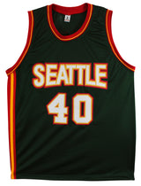 Shawn Kemp "Reign Man" Authentic Signed Green Pro Style Jersey BAS Witnessed