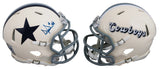 Cowboys Dak Prescott Signed Retro Speed Mini Helmet W/ Case BAS Witnessed