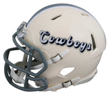 Cowboys Dak Prescott Signed Retro Speed Mini Helmet W/ Case BAS Witnessed