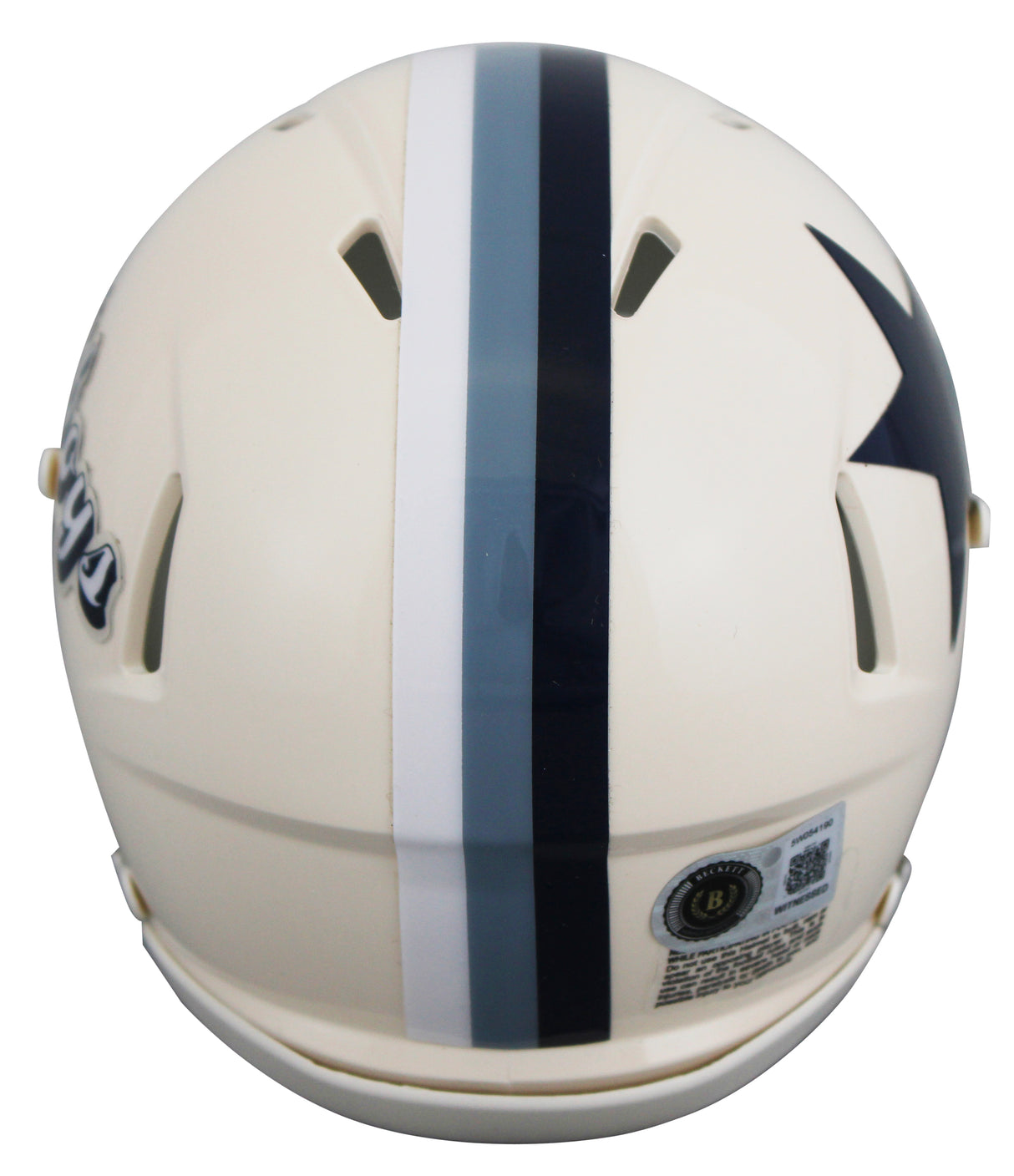 Cowboys Dak Prescott Signed Retro Speed Mini Helmet W/ Case BAS Witnessed