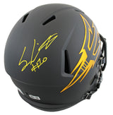 Arizona State Sam Leavitt Signed Black Full Size Speed Rep Helmet W/ Case BAS W
