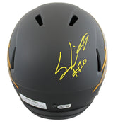 Arizona State Sam Leavitt Signed Black Full Size Speed Rep Helmet BAS Witnessed