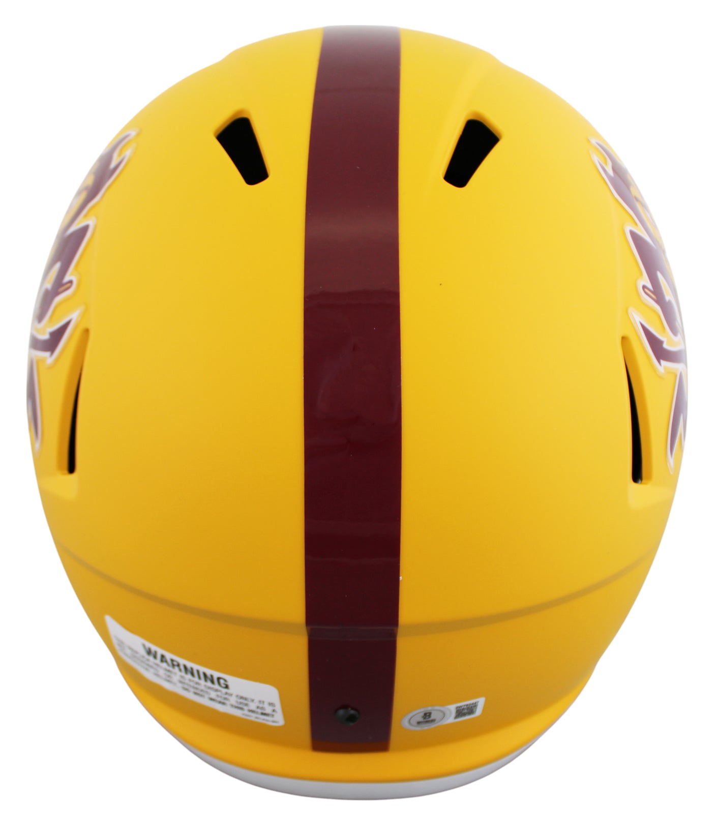 Arizona State Sam Leavitt Signed Sparky Full Size Speed Rep Helmet BAS Witnessed