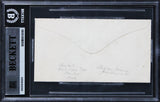 Andrew Johnson Authentic 2.85x5.25 Free Frank Handwriting Sample BAS Slab