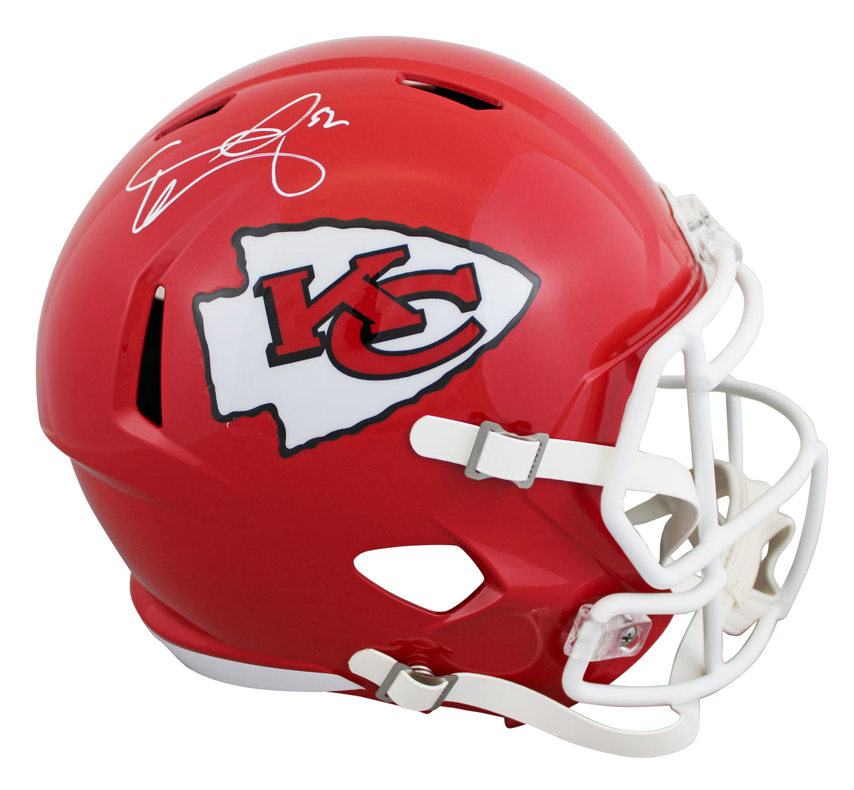 Chiefs Creed Humphrey Authentic Signed Full Size Speed Rep Helmet BAS Witnessed