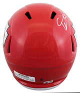 Chiefs Creed Humphrey Signed Full Size Speed Rep Helmet W/ Case BAS Witnessed