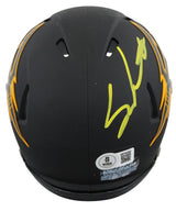 ASU Sam Leavitt & Jordyn Tyson Signed Black Speed Mini Helmet W/ Case BAS Wit