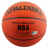 Jack Nicholson, Kareem Abdul-Jabbar & Magic Johnson Signed Basketball BAS LOA