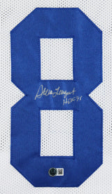 Steve Largent "HOF 95" Signed White Pro Style Framed Jersey BAS Witnessed