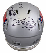 Andre Reed, Terrell Davis & Rod Woodson Signed Speed Mini Helmet BAS #AE13908