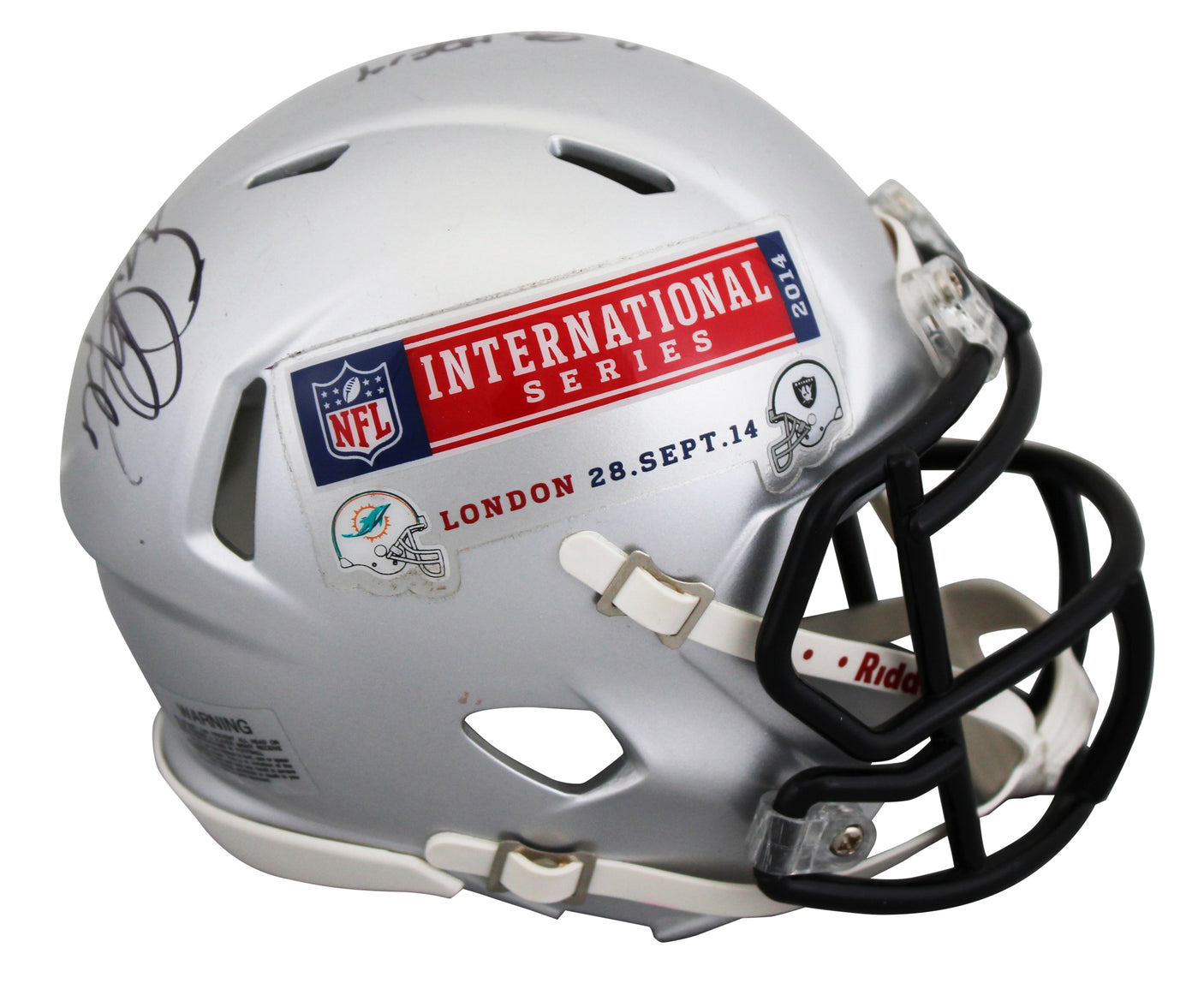 Andre Reed, Terrell Davis & Rod Woodson Signed Speed Mini Helmet BAS #AE13908