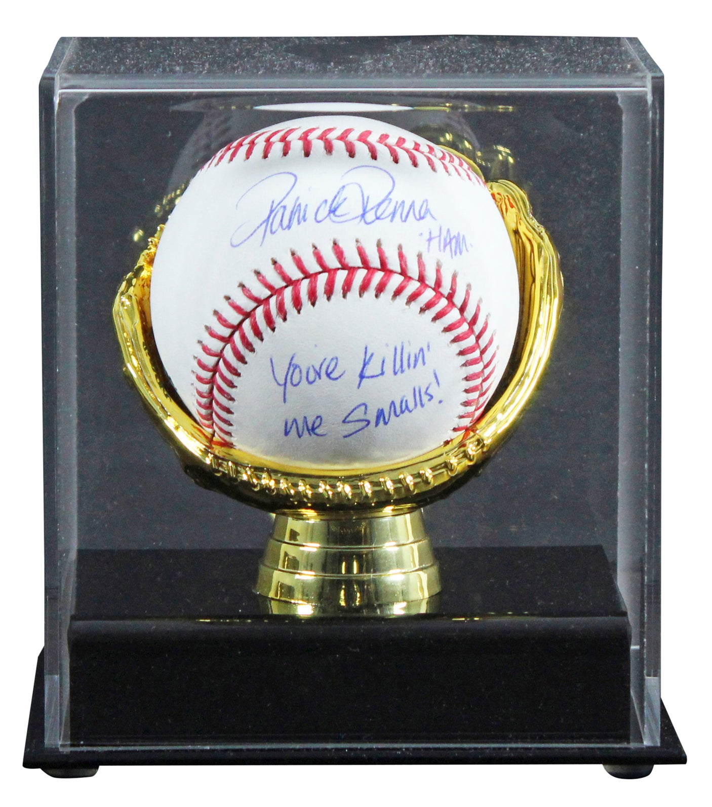 Patrick Renna The Sandlot "2x Insc" Authentic Signed Baseball W/ Case BAS Wit