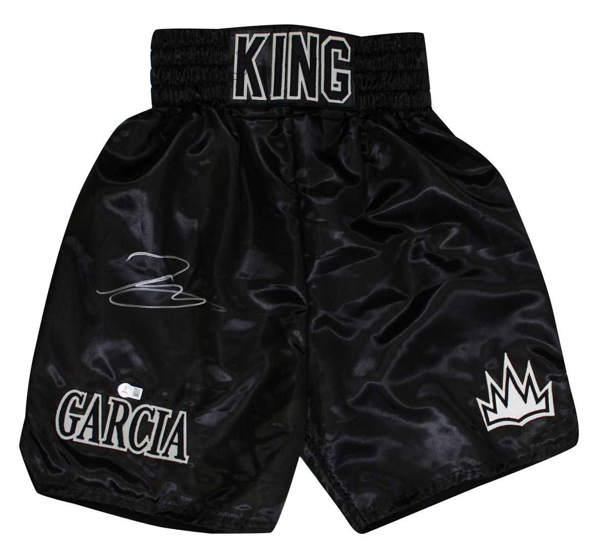 Ryan Garcia Authentic Signed Black King Boxing Trunks BAS Witnessed #2W263322