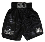 Ryan Garcia Authentic Signed Black King Boxing Trunks BAS Witnessed #2W263322