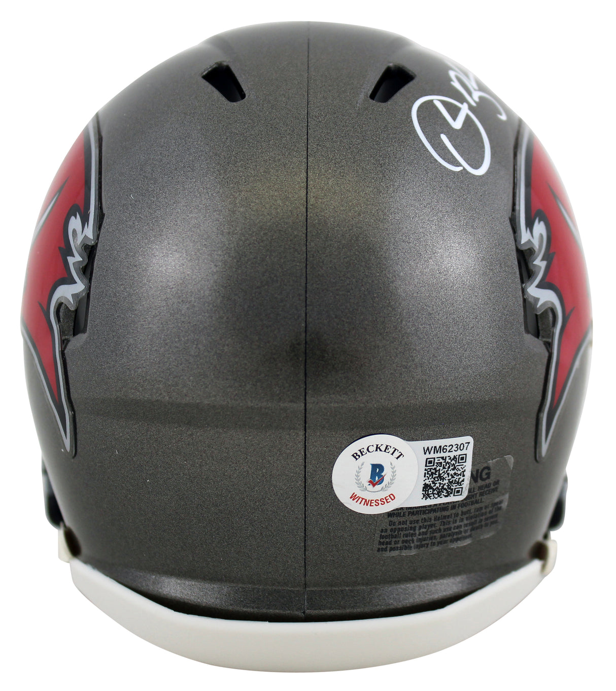 Buccaneers Derrick Brooks Signed Speed Mini Helmet W/ Case BAS Witnessed