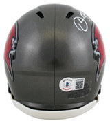 Buccaneers Derrick Brooks Signed Speed Mini Helmet W/ Case BAS Witnessed