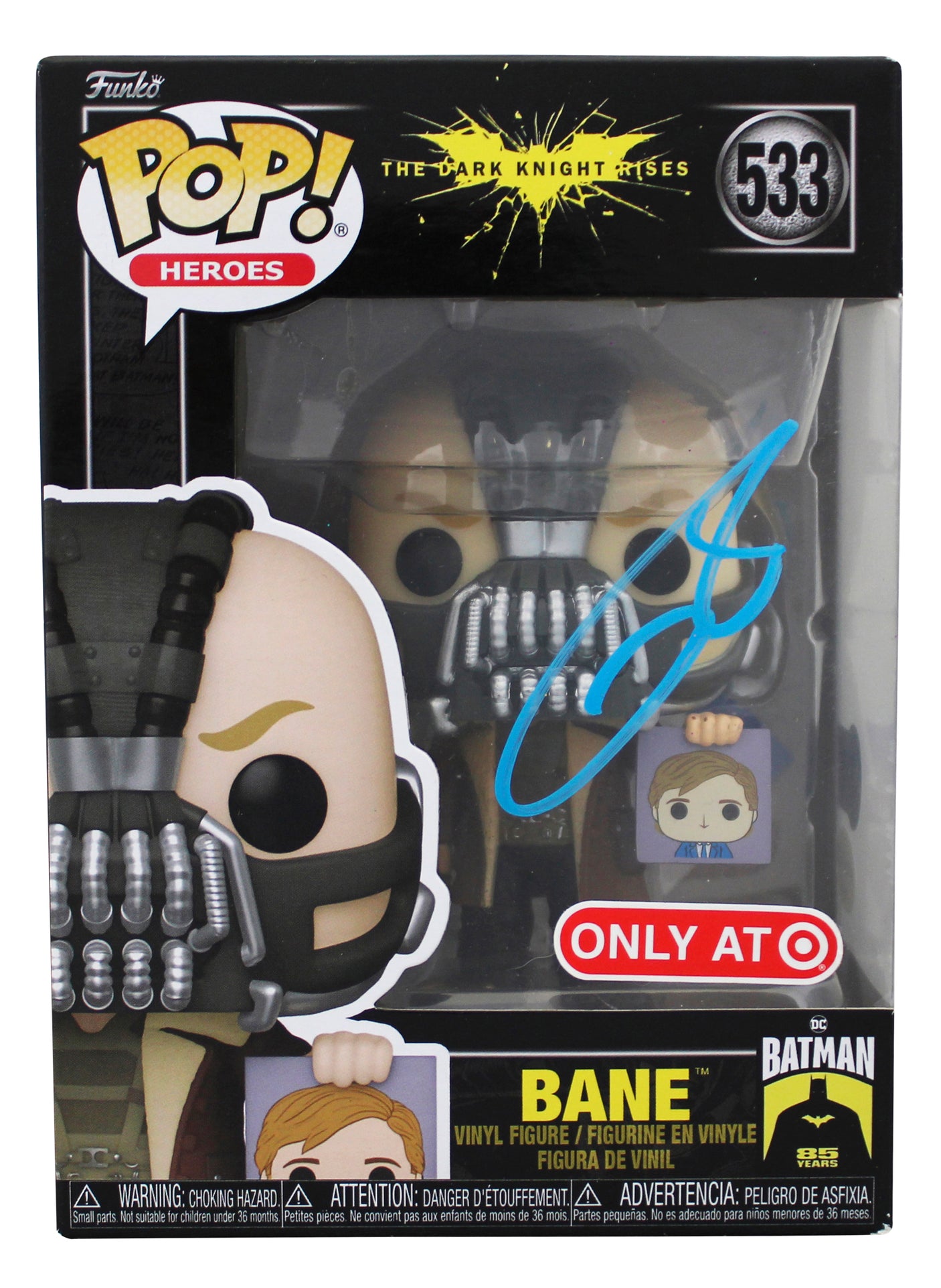 Tom Hardy Batman The Dark Knight Rises Signed #533 Funko Pop Figure BAS #BT57789