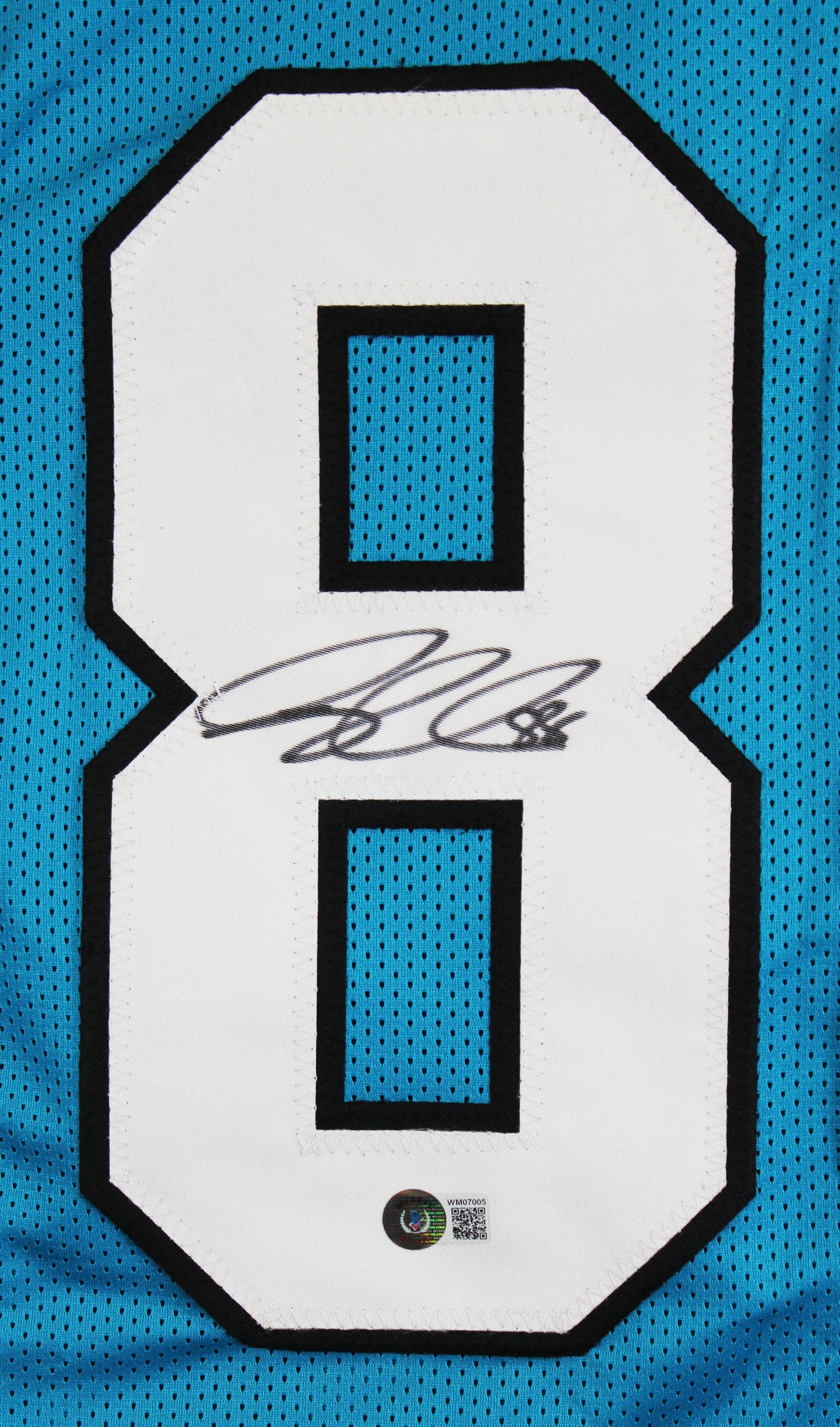 Greg Olsen Authentic Signed Blue Pro Style Jersey BAS Witnessed #WM07005