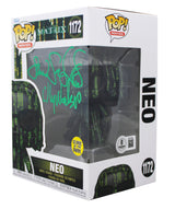 Lilly & Lana Wachowski The Matrix Signed Neo #1172 Funko Pop Figure BAS #BT57795