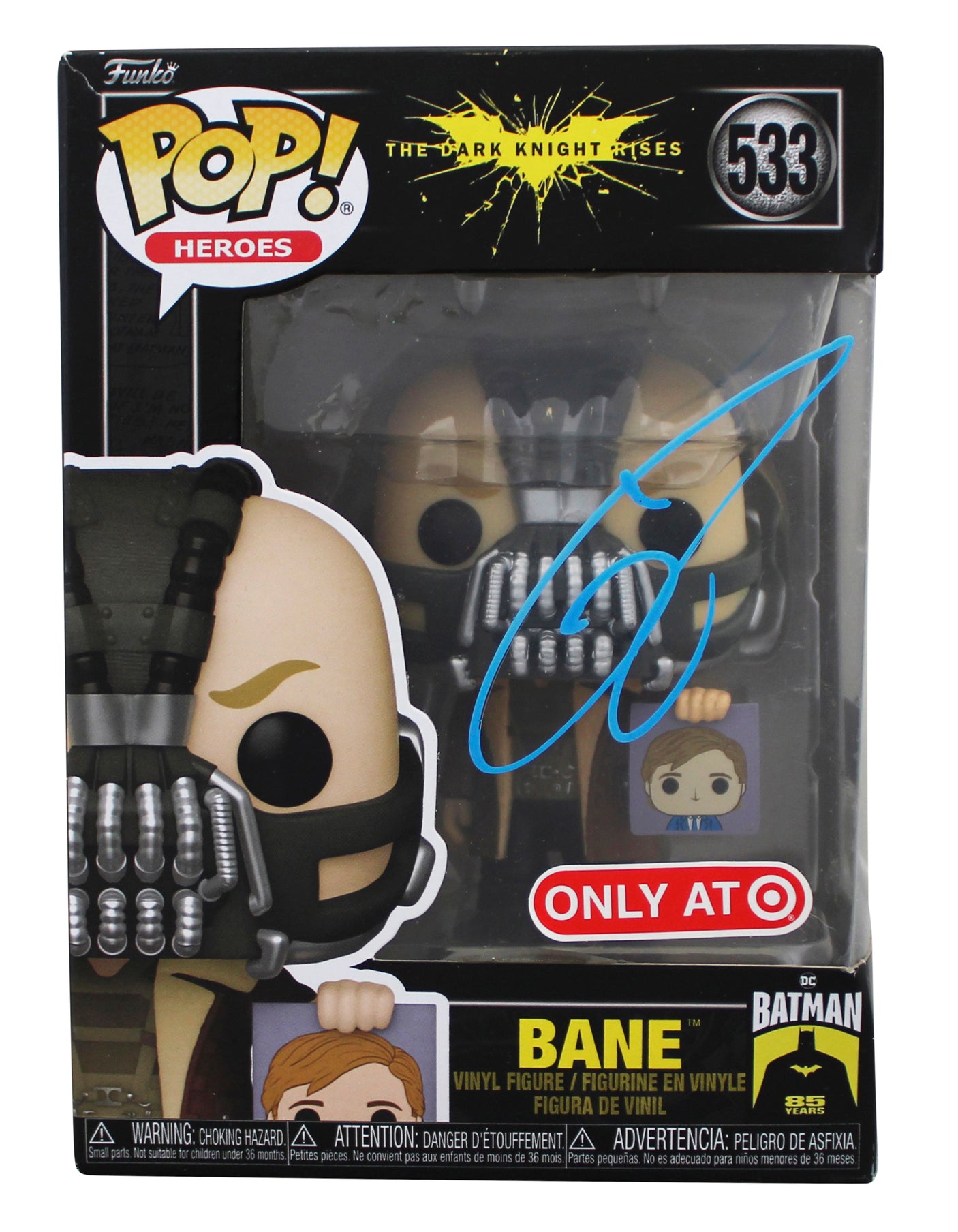 Tom Hardy Batman The Dark Knight Rises Signed #533 Funko Pop Figure BAS #BT57788