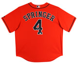 Astros George Springer Signed Orange Majestic Cool Base Jersey JSA #WPP009554