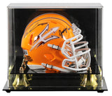 ASU Sam Leavitt & Jordyn Tyson Signed Gold Speed Mini Helmet W/ Case BAS Witness