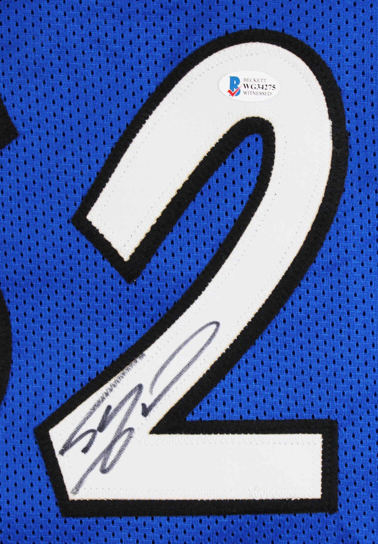 Shaquille O'Neal Authentic Signed Blue The Diesel Pro Style Jersey BAS #WG34275