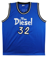 Shaquille O'Neal Authentic Signed Blue The Diesel Pro Style Jersey BAS #WG34275