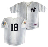 Yankees Don Larsen "WSPG" Signed White Pinstripe Majestic Jersey BAS #J58262