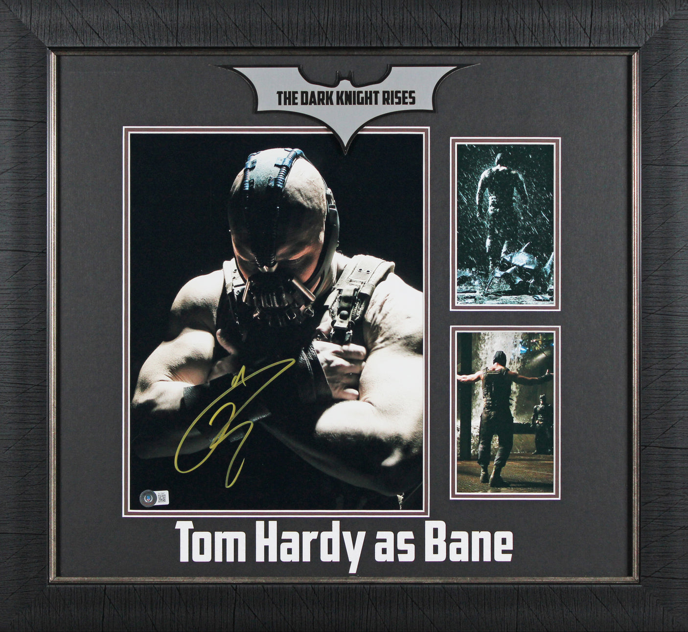 Tom Hardy Batman The Dark Knight Rises Authentic Signed 11x14 Framed Photo BAS