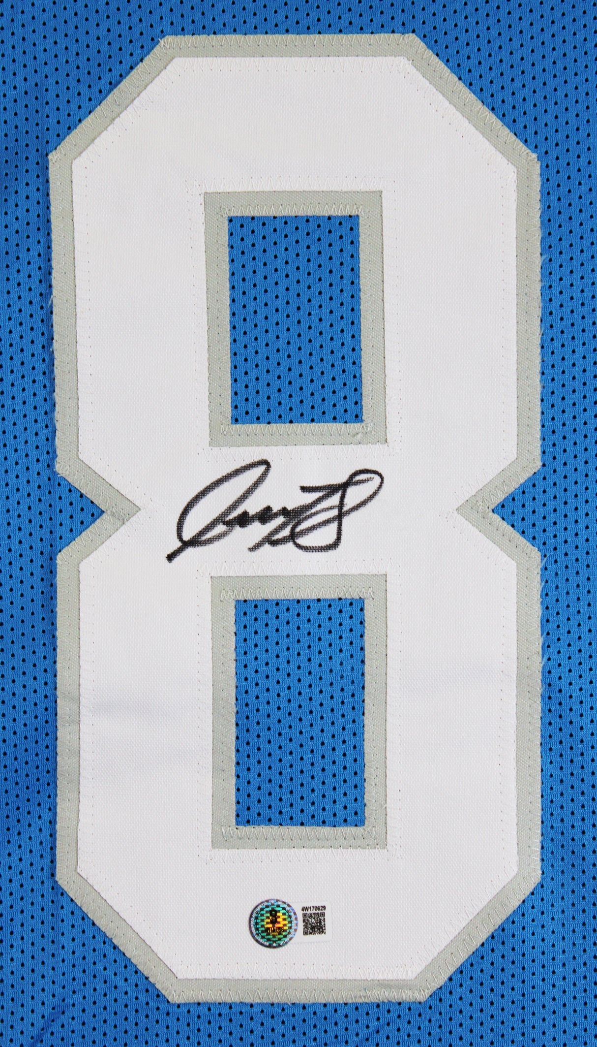 Isaac TeSlaa Authentic Signed Blue Pro Style Jersey Autographed BAS Witnessed