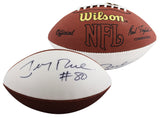 49ers Jerry Rice Signed Wilson Official White Panel Nfl Football BAS #BV70233