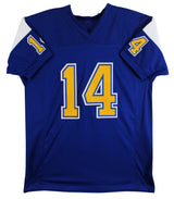 Dan Fouts Authentic Signed Blue Pro Style Jersey Autographed Tri Star #8021023