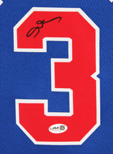 76ers Allen Iverson Signed Blue Nike Jordan Swingman Jersey JSA #CH57139