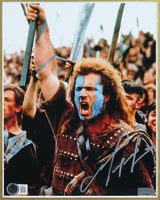 Mel Gibson Braveheart Authentic Signed 8x10 Framed Photo Autographed BAS