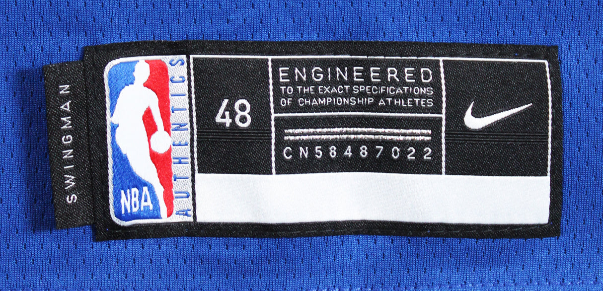 76ers Allen Iverson Signed Blue Nike Jordan Swingman Jersey JSA #CH57139