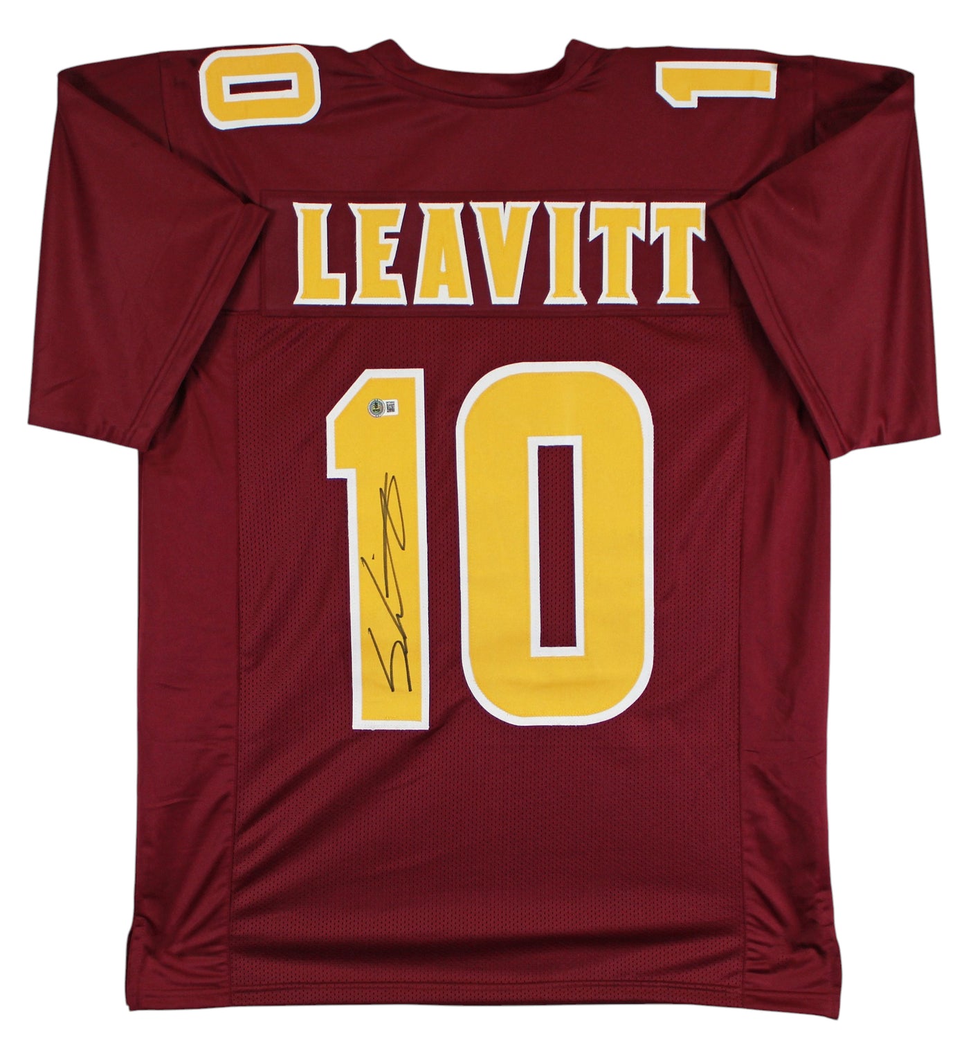 Arizona State Sam Leavitt Authentic Signed Maroon Pro Style Jersey BAS Witnessed