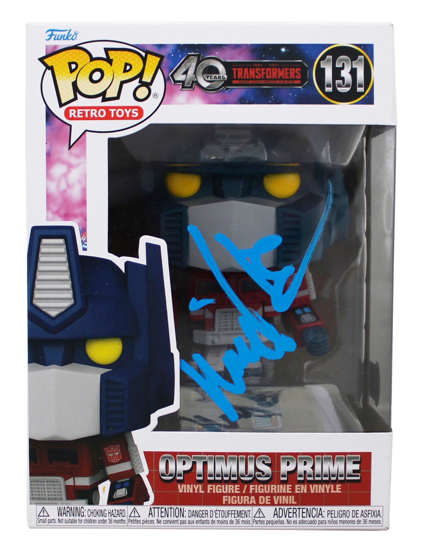 Michael Bay Transformers Signed Optimus Prime #131 Funko Pop Figure BAS #BT57784