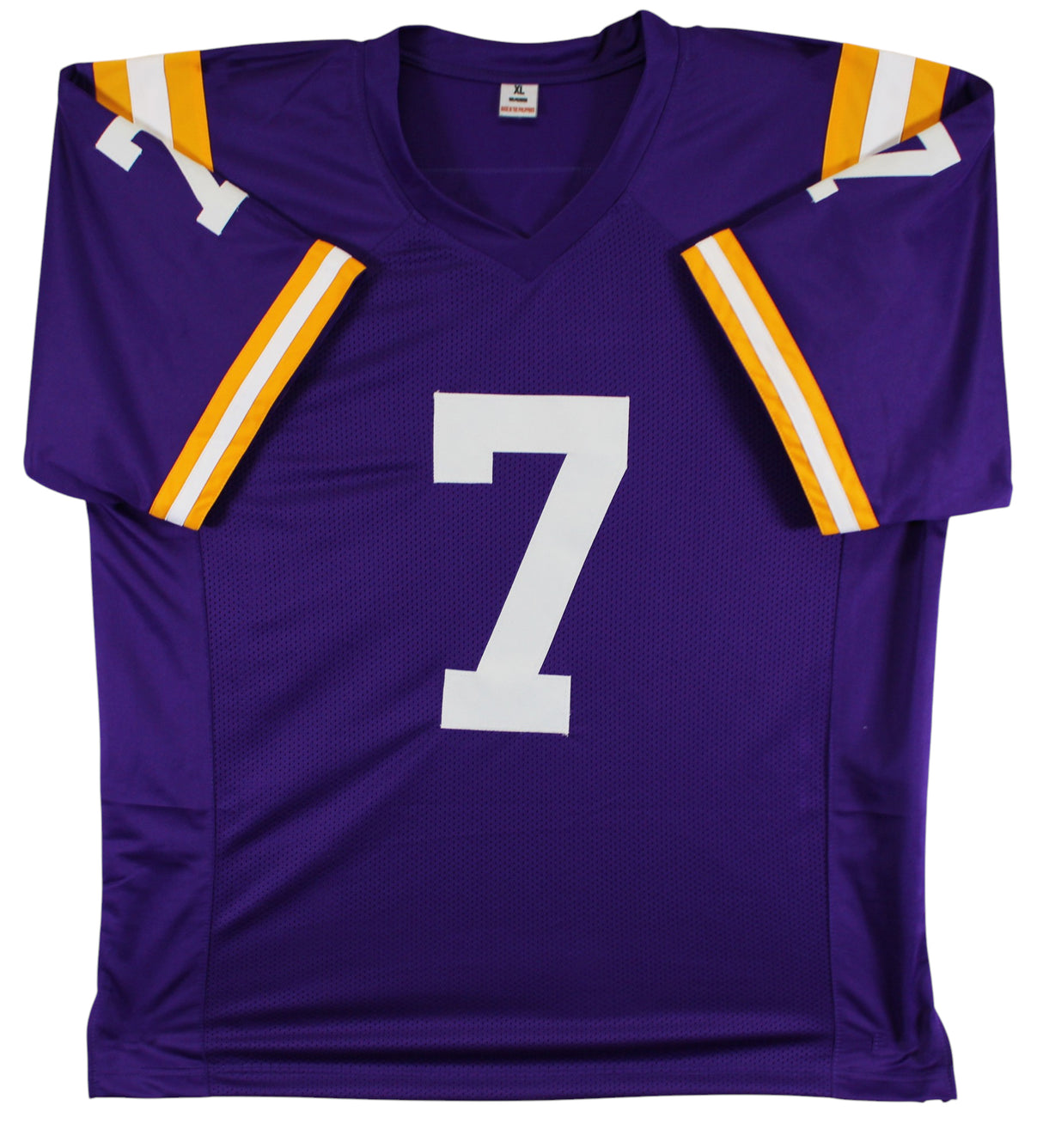 LSU Patrick Peterson Authentic Signed Purple Pro Style Jersey BAS Witnessed