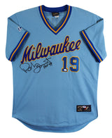 Brewers Robin Yount "HOF 99" Signed Blue Majestic CC Jersey PSA/DNA #L33415