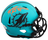 Dolphins Ricky Williams Signed Rave Speed Mini Helmet W/ Case JSA Witness