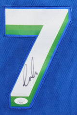 Mavericks Luka Doncic Signed Blue Nike Swingman Framed Jersey JSA #YY77510