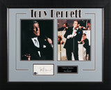 Tony Bennett Authentic Signed 3x5 Index Card Framed Display BAS #BL98007