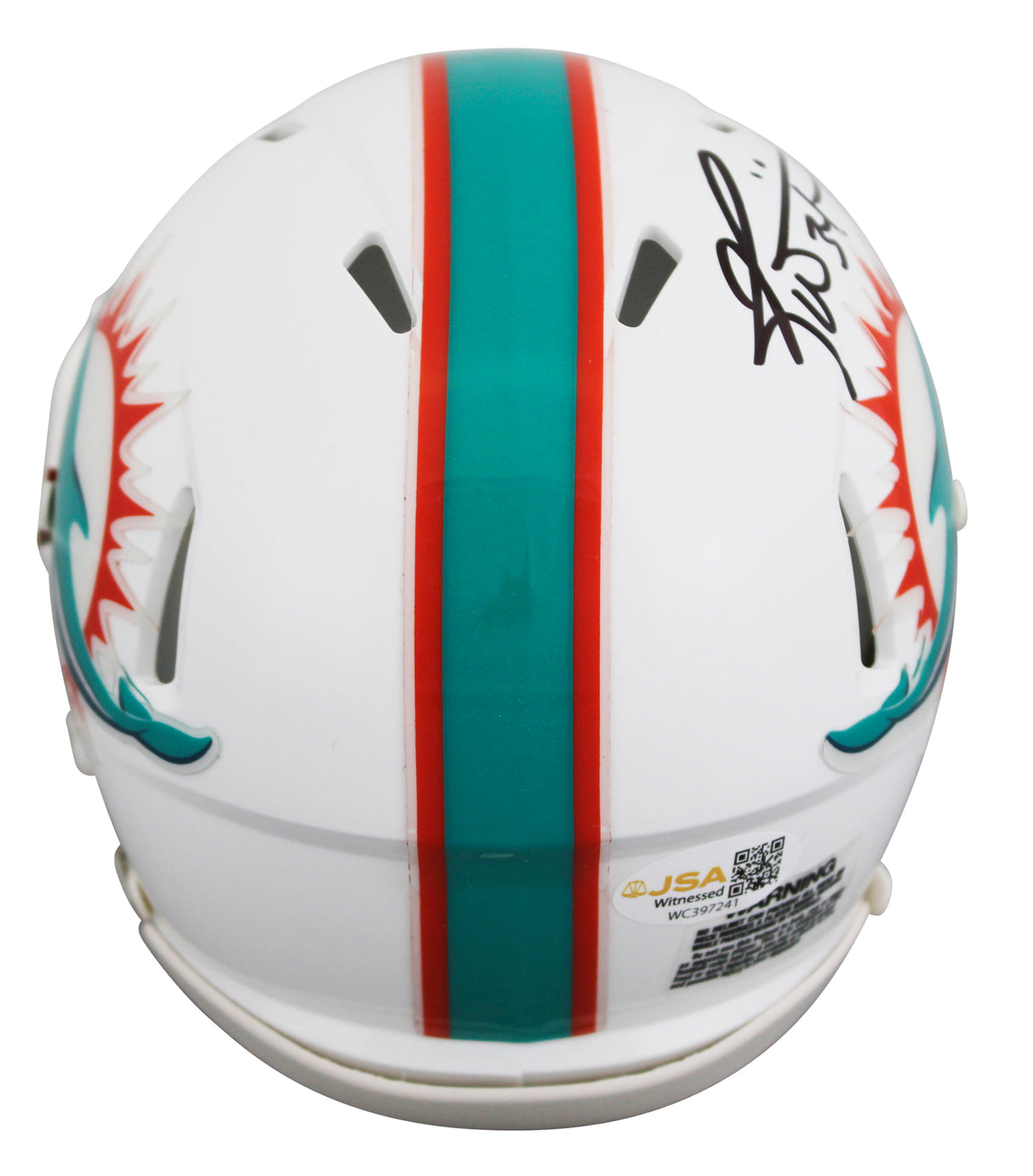 Dolphins Ricky Williams Authentic Signed Speed Mini Helmet W/ Case JSA Witness