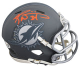 Dolphins Ricky Williams Signed Slate Speed Mini Helmet W/ Case JSA Witness