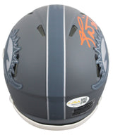 Dolphins Ricky Williams Authentic Signed Slate Speed Mini Helmet JSA Witness