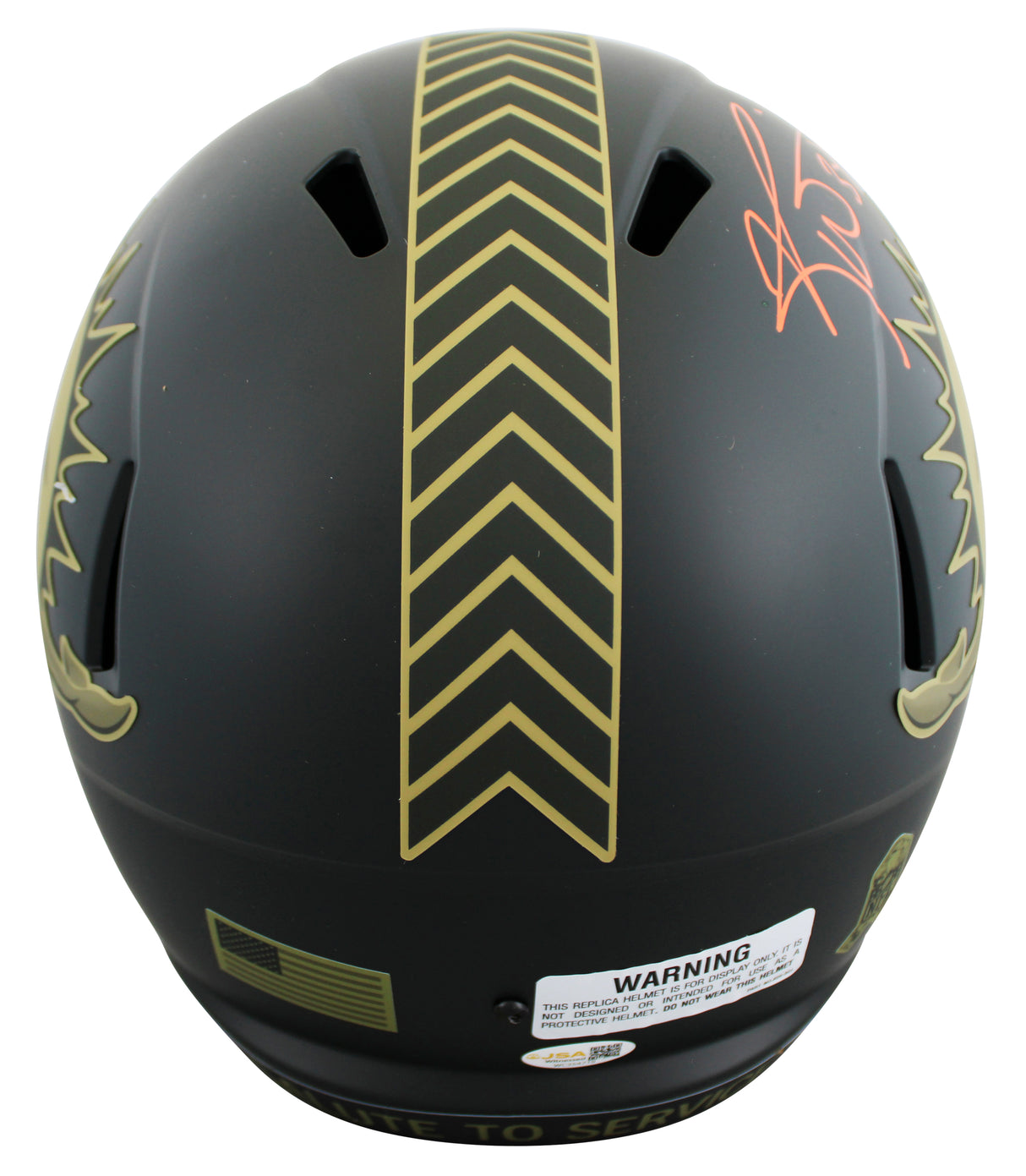 Dolphins Ricky Williams "SWE" Signed STS IV Full Size Speed Rep Helmet JSA Wit