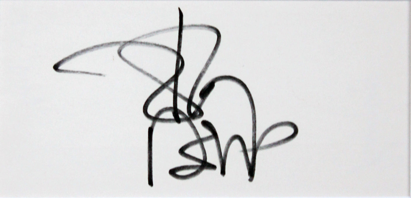 Hunter S. Thompson & Johnny Depp Authentic Signed Framed Display BAS #AD04891