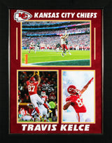 Chiefs Travis Kelce Authentic Signed 8x10 Vertical Framed Photo Autographed BAS