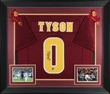 Arizona State Jordyn Tyson Signed Maroon Pro Style Framed Jersey BAS Witnessed